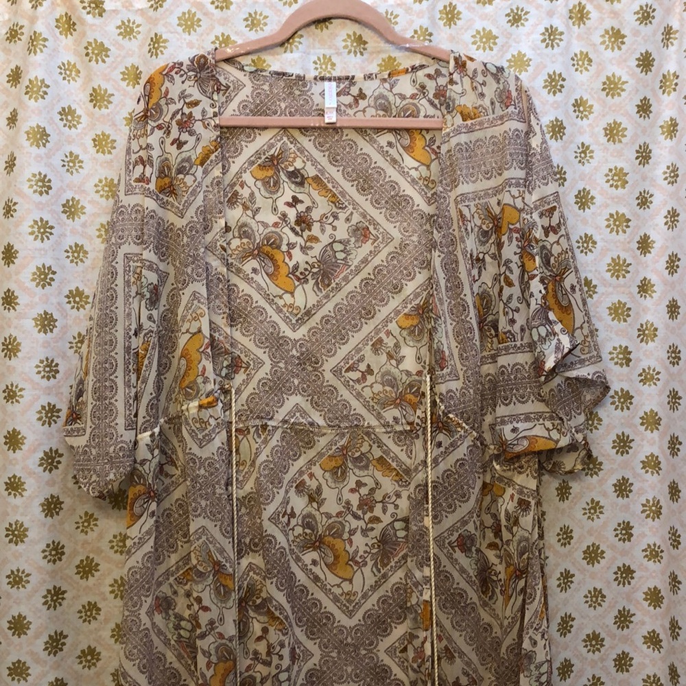 Xhilaration size xl/xxl retro duster/kimono